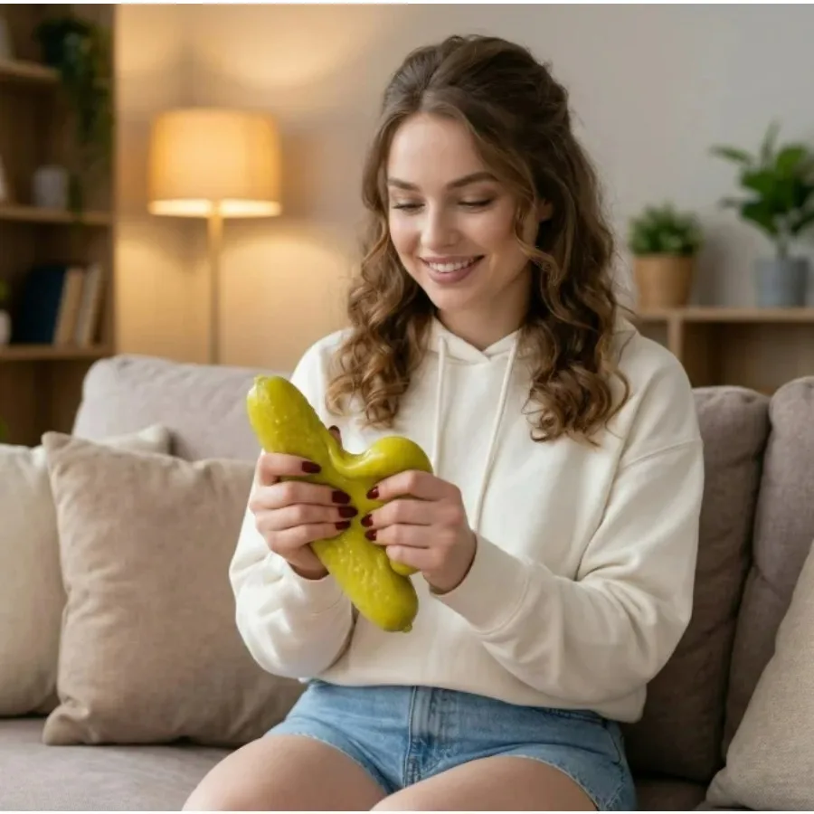 

Giant Pickle Squishies, Squishies Pickled Cucumber, Fidget Toys Adults & Teens, Slow Rising Fidget Classic Squeeze Toys, HTF Sparkling Stress Relief Collectible, Sensory Stress Squeeze Toys
