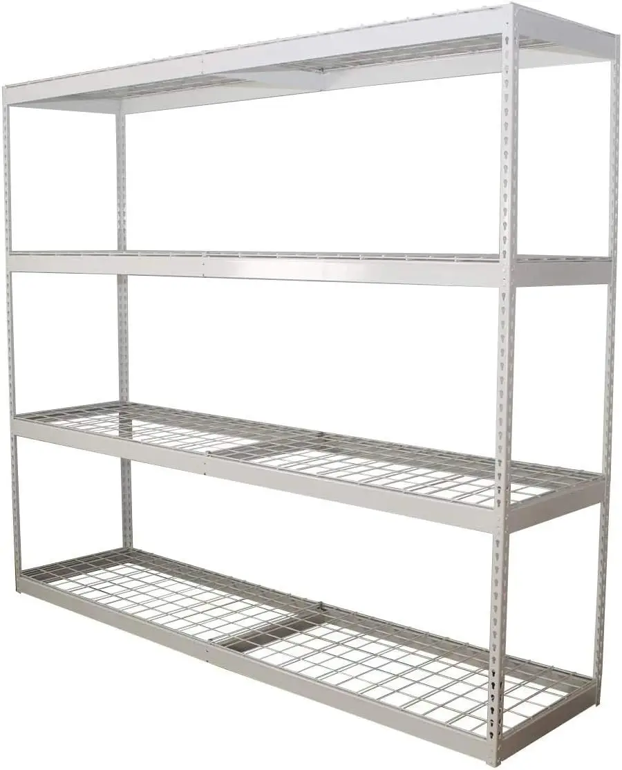 Garage Shelving - Storage Shelf That Holds 500 Pounds Per Shelf Rack - All Steel Shelves - Easy to Assemble