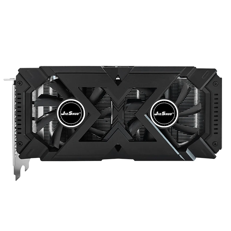 JIESHUO الأصلي Radeon RX580 8GB بطاقة الرسومات 256Bit 2048SP GDDR5 الذاكرة بطاقة ألعاب الفيديو PCIE3.0x16 DVI DP لسطح المكتب