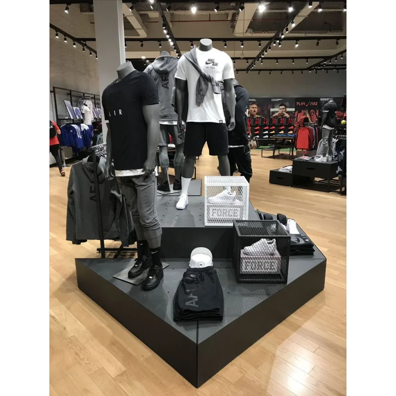 custom.Direct From Factory Custom Sports Clothing Rack Display Retail Modern Style Designed Fancy Shop Made in