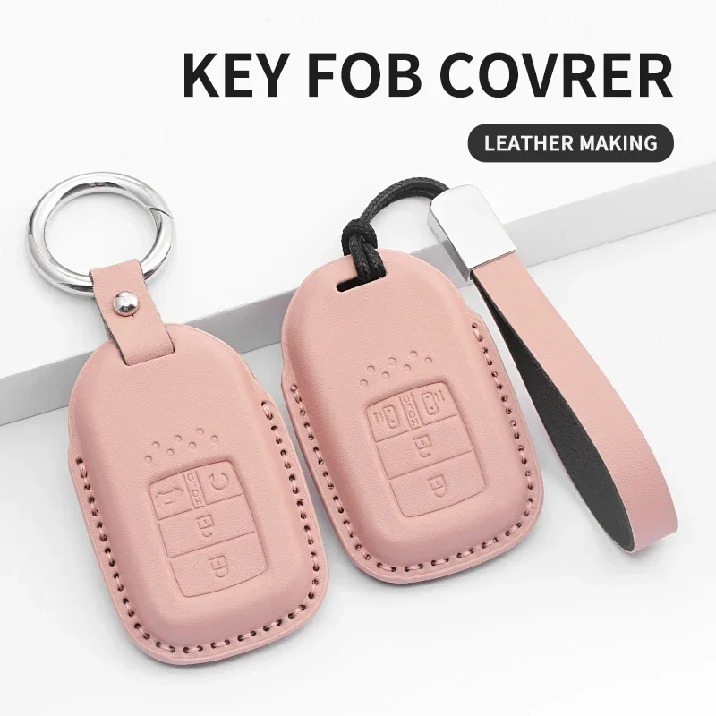 

Car Remote Key Cover Case Shell For Honda Civic City Accord CRV CR-V XR-V Odyssey Vezel Jade Crider Fit Accessories PU Leather