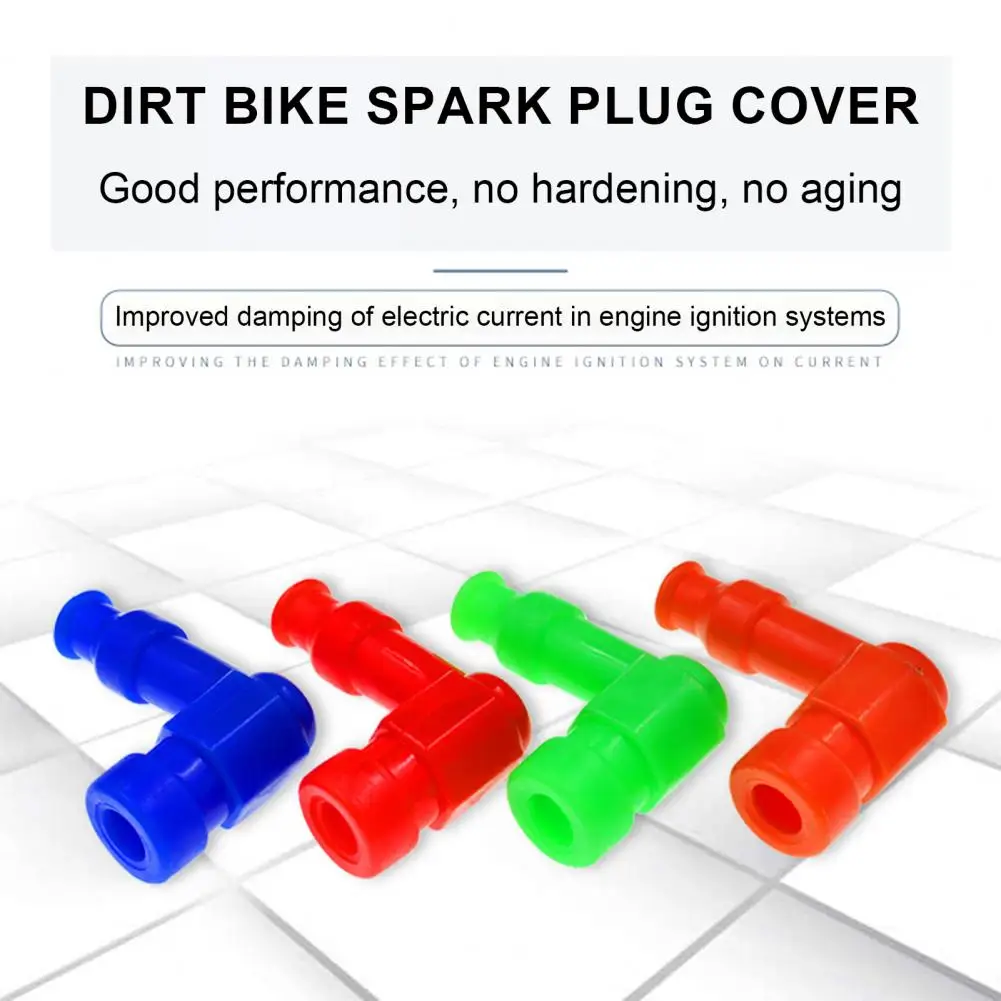 90Degree Spark Plug Cap Boot Silicone Waterproof Non Resistor Unisersal Caps For Motorcycle Dirt Pit Bike Scooter ATV Buggy Quad