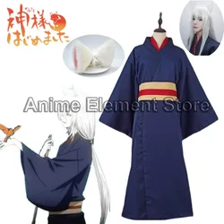 Anime Kamisama Hajimemashita / Kamisama Kiss Tomoe Costumes Kamisama Cosplay Uniforms Full Love Kimono Set And wig