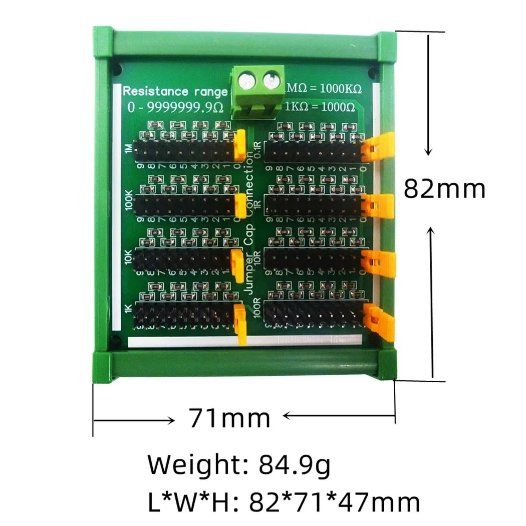 DNR1A07 potensiometer dapat diprogram, 10M langkah 0,1r modul resistensi rel C35 DIN Untuk Arduino MEGA PLC