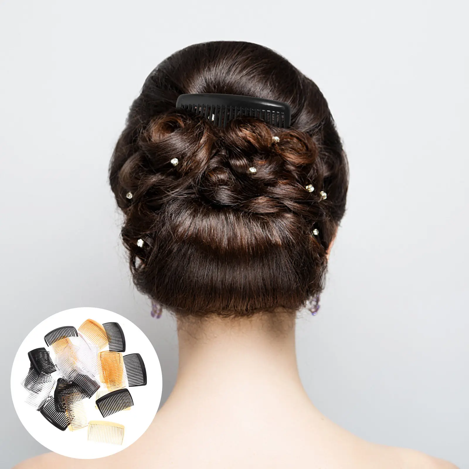 

36Pcs Hair Side Combs French Multi Teeth Combs Fine Slide Clips for DIY Hair Accessories Women French Side Comb