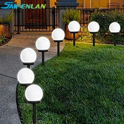 Luces solares de globo para exteriores, Bola de jardín, luz LED impermeable para decoración de césped, decoraciones para Patio, camino, lámpara de césped