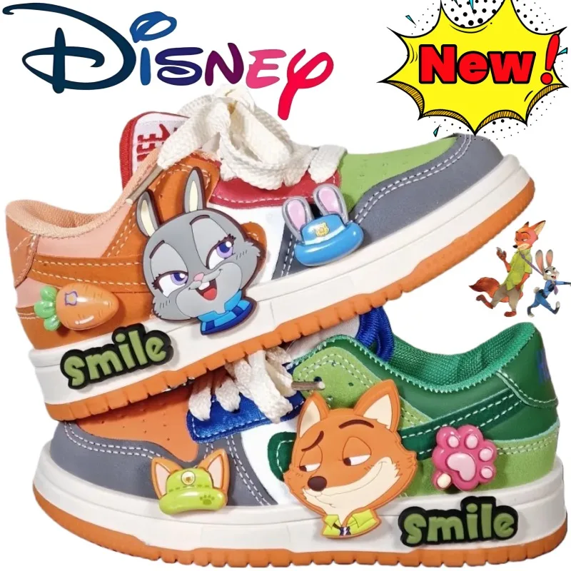 

Disney Zootopia Judy and Nick cartoon character cute boys and girls sports shoes high-top warm non-slip sneakers holiday gift