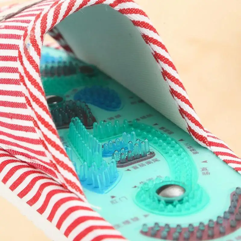 Acupuncture Foot Massage Slippers Health Shoe Shiatsu Magnetic Sandals Acupuncture Healthy Feet Care Massager Magnet Shoes