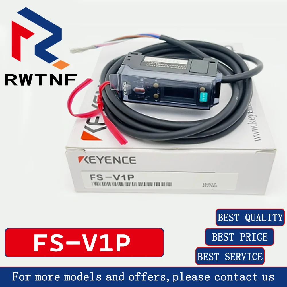 KEYENCE FS-V1P asli terbaru penguat sensor serat optik sistem mode tunggal KEYENCE, stok gudang