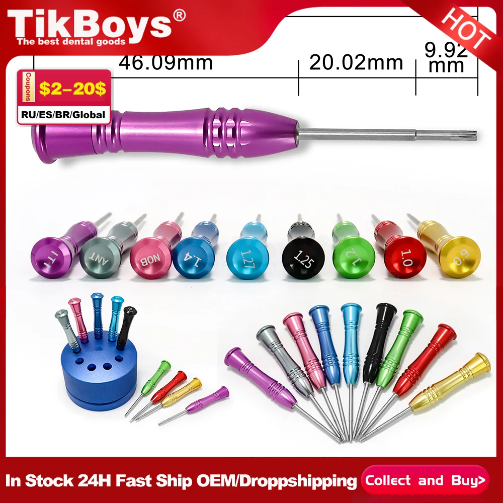 

Dental Laboratory Stainless Steel Implant Screw Driver Dentistry Tool Kit Micro Screwdriver ISD Dentist Instrument High Quality