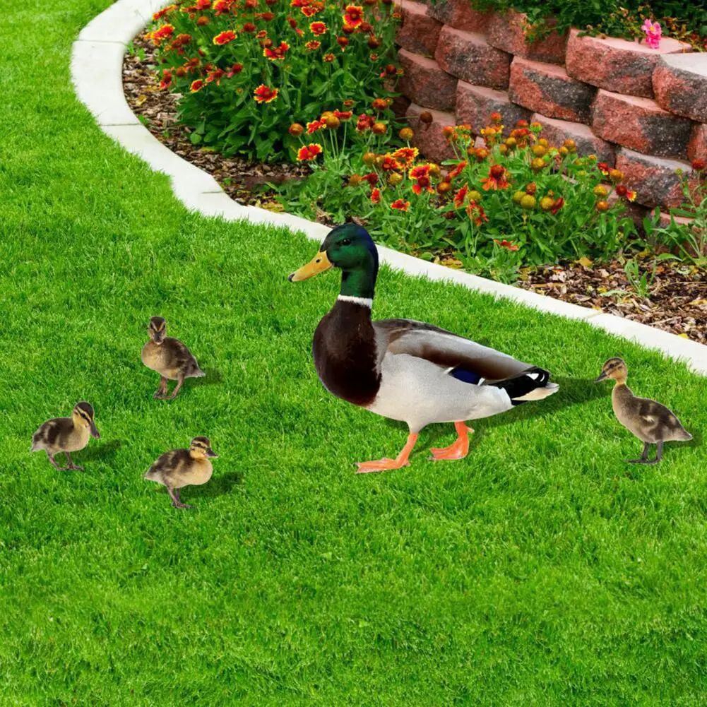 5Pcs/Set Creative Land Insert Sign Duck Garden Stakes Animal Figure Acrylic Duck Stakes Cute Duckling Garden Decor