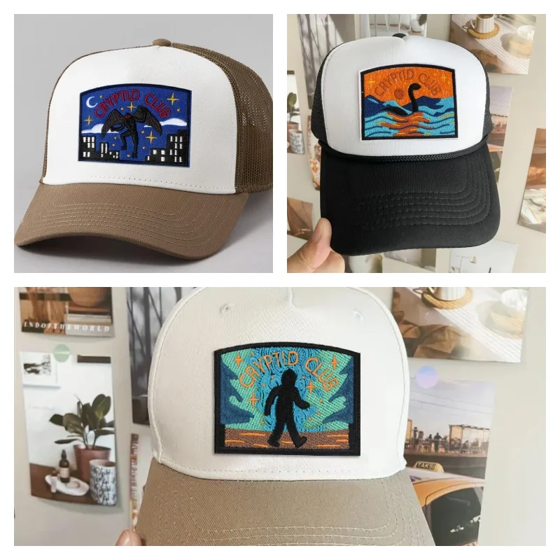 مجموعة مكونة من 3 قطع من رقع التطريز المخلوقات الغامضة، رقع لمحبي المخلوقات الغامضة والثقافة الشعبية، تتميز بقع تتميز بحشية Bigfoot و Batman وLuch Ness، يمكن كيها/مخيطة، مناسبة للسترات والحقائب والقبعات #6