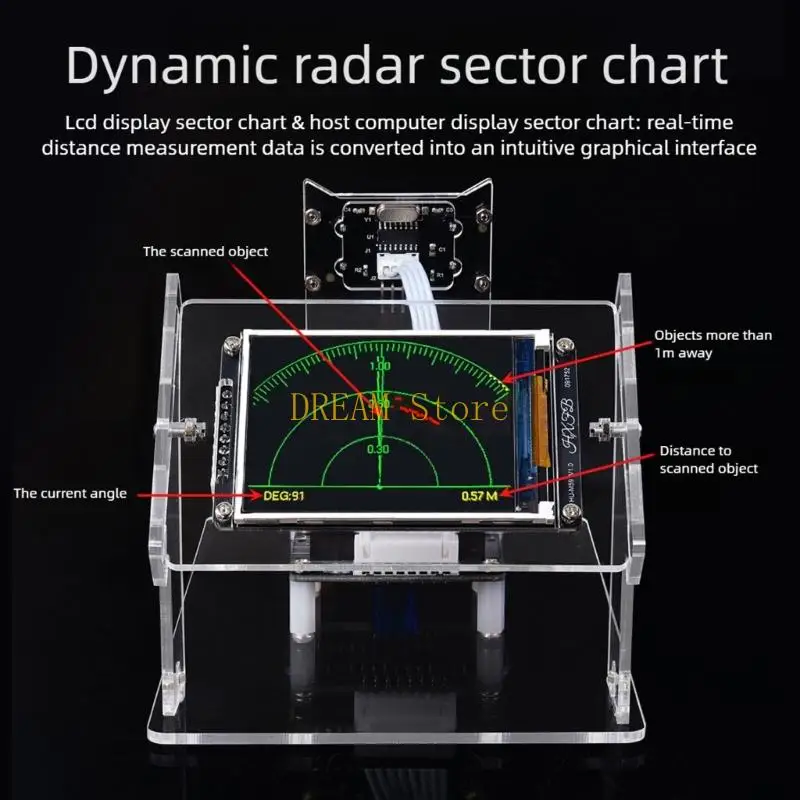 Open Source Ultrasonic Study DIY Assembly Learning Set with Acrylic Stand for Student Practice, Classroom Training Best Sale