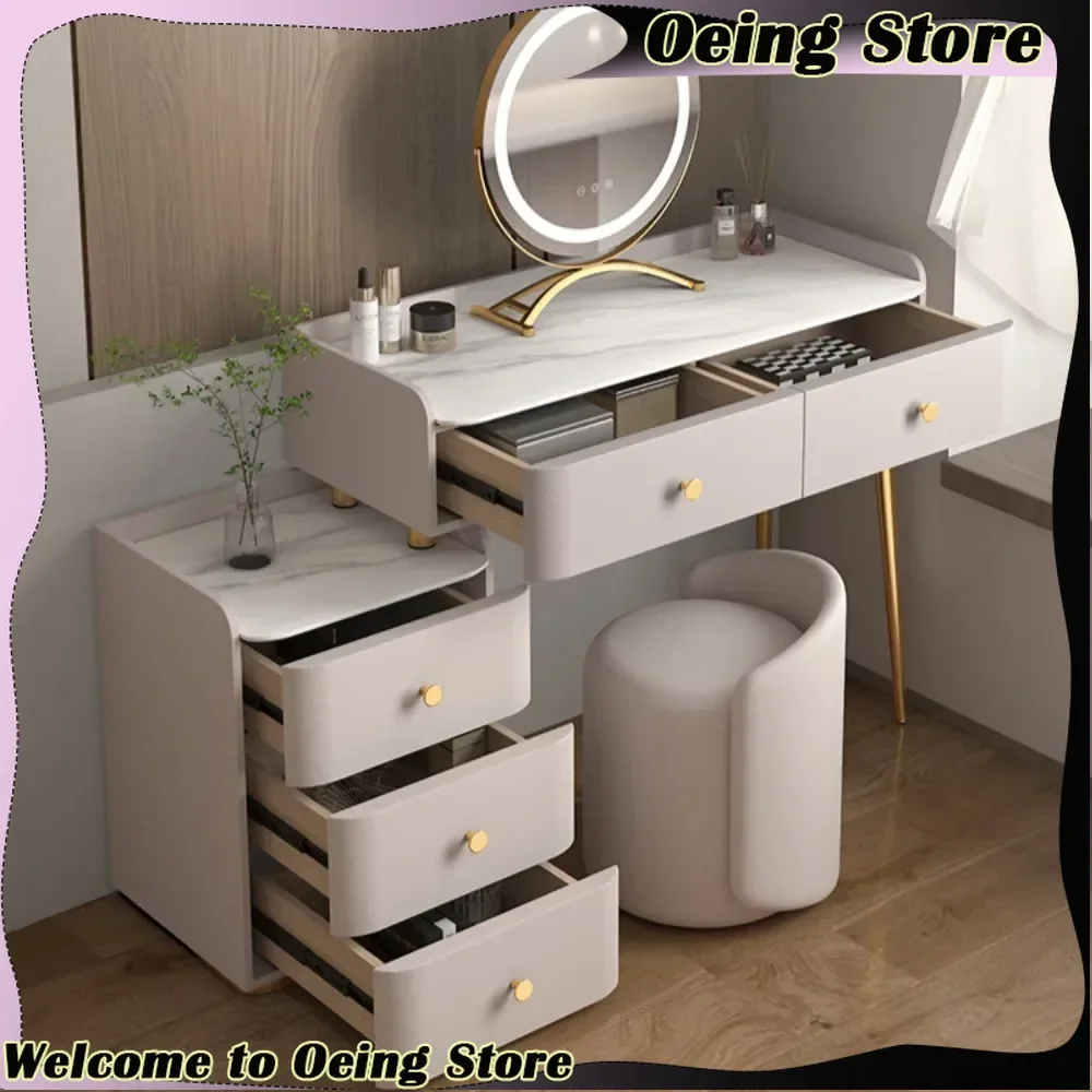 

Girls Luxury Dressing Table Makeup Combs Organizer Modern Cosmetic Dressing Table Jewelry Wooden Meuble De Chambre Furnitures