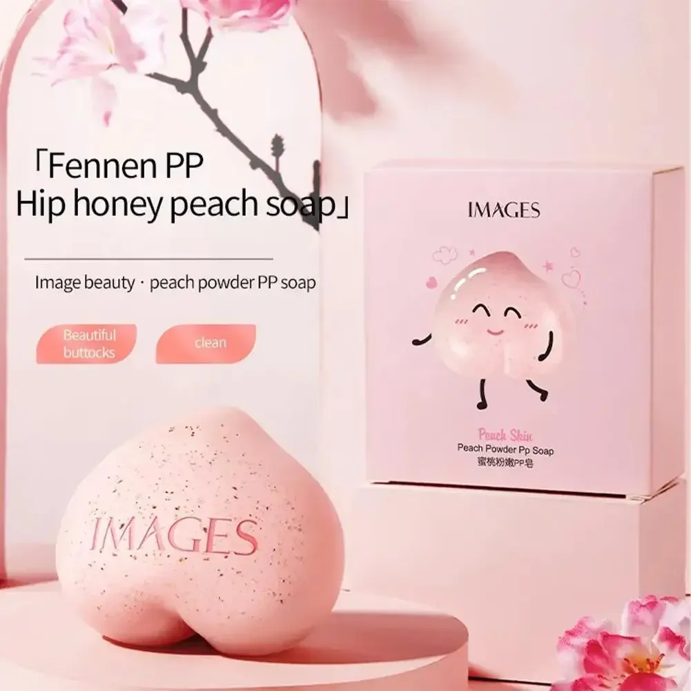 90g pulizia femminile privata Dropshiping mano gamba glutei sapone sbiancante rosa pesca sapone fatto a mano parte lavaggio viso intimo