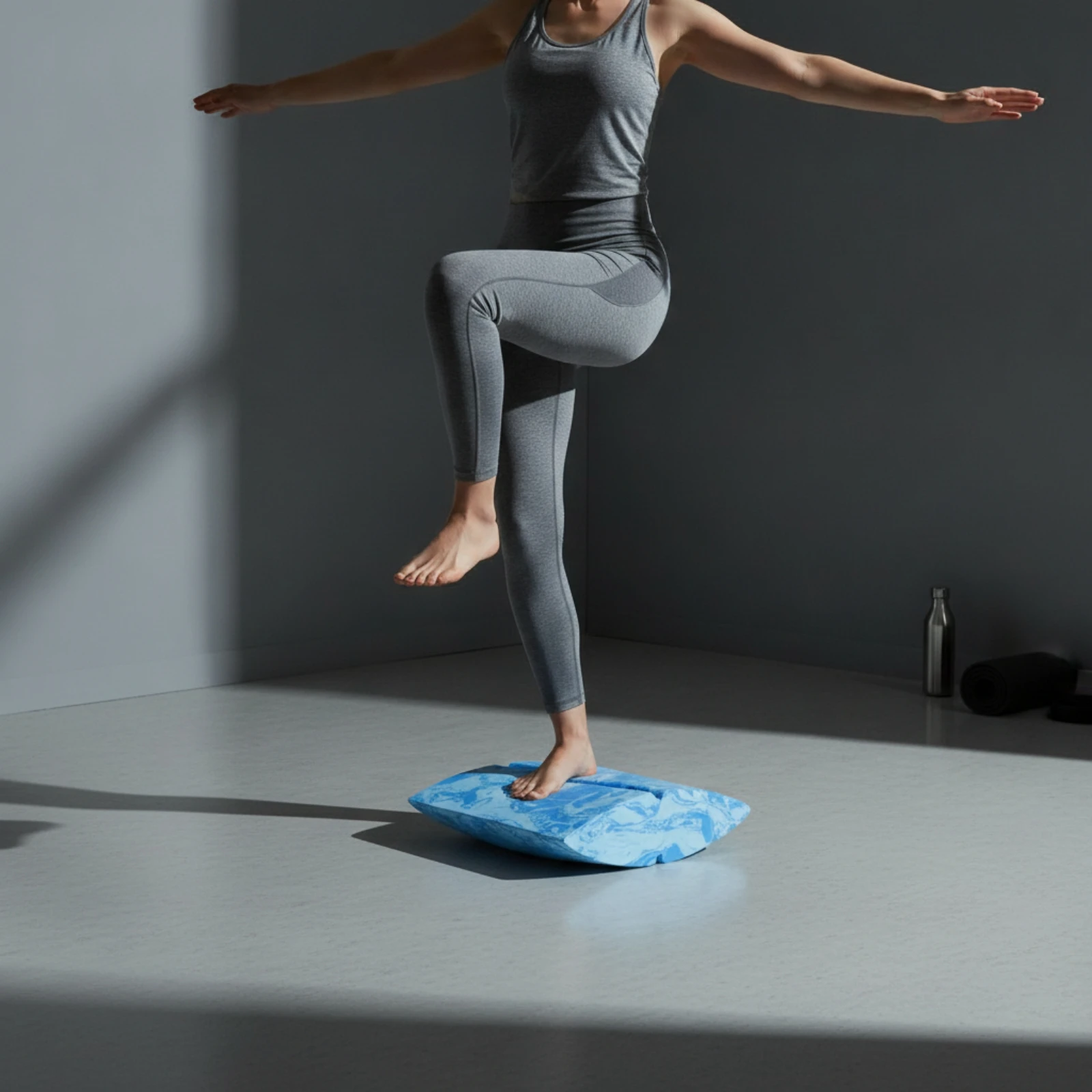 Foam Balance Block Ergonomic Exercise Wedge Block Exercise Wedge Non-Slip Stretch Board Lightweight for Yogis, Home Gym