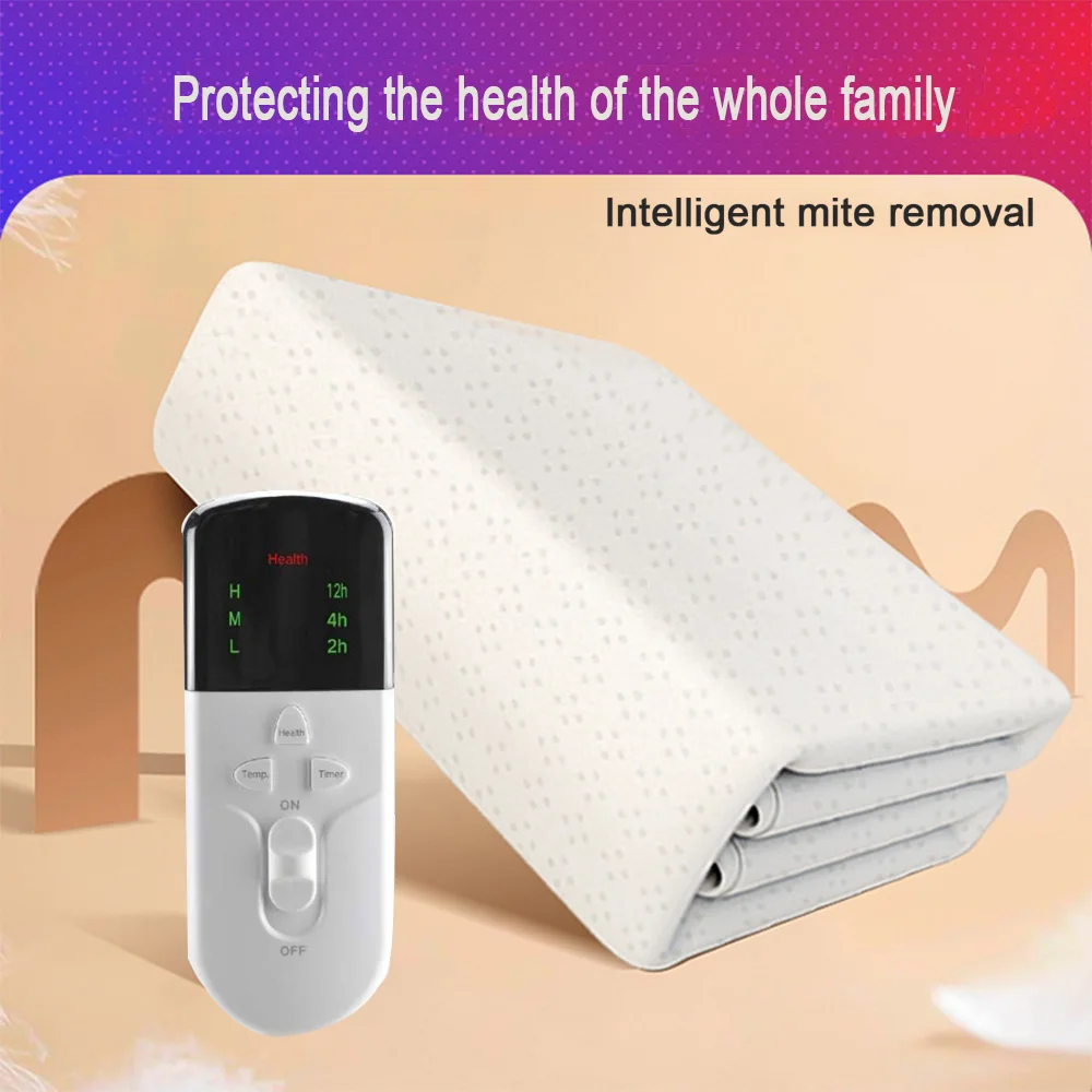 RUIANBAO Heated Blanket 150*80cm Electric Blanket Timer Heated Pad 220V Thermal Mattress Soft Electric Throw Blanket Bed Warmer