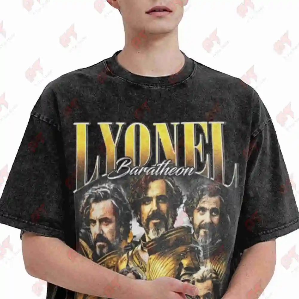 Lyonel Baratheon Daniel Ings 90S Vintage Washed Tee Pure Cotton T-Shirt
