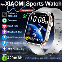 NEW For Xiaomi GPS Lady Smart Watch Womenes 420mAh Battery Fitness Tracker Compass Bluetooth Call Waterproof smartwatch For Men