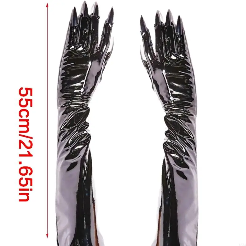 Y88a 2pack Halloween guanti per unghie spaventose guanti guanti lunghi mostri abbiglia