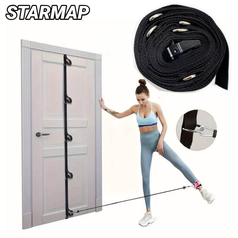 Sangle d'ancrage de porte pour bandes de résistance, exercices de fitness à domicile, sangle de tension portable à suspendre, ceinture à boucle sans perçage