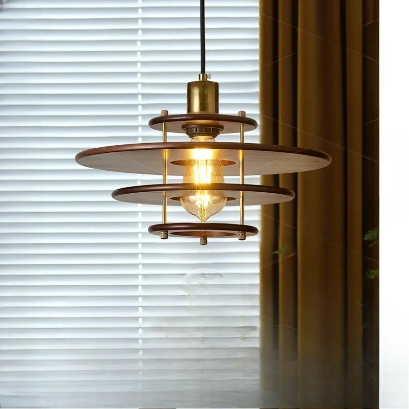 

Solid wood flying saucer restaurant PH5 chandelier walnut retro bar table B & B