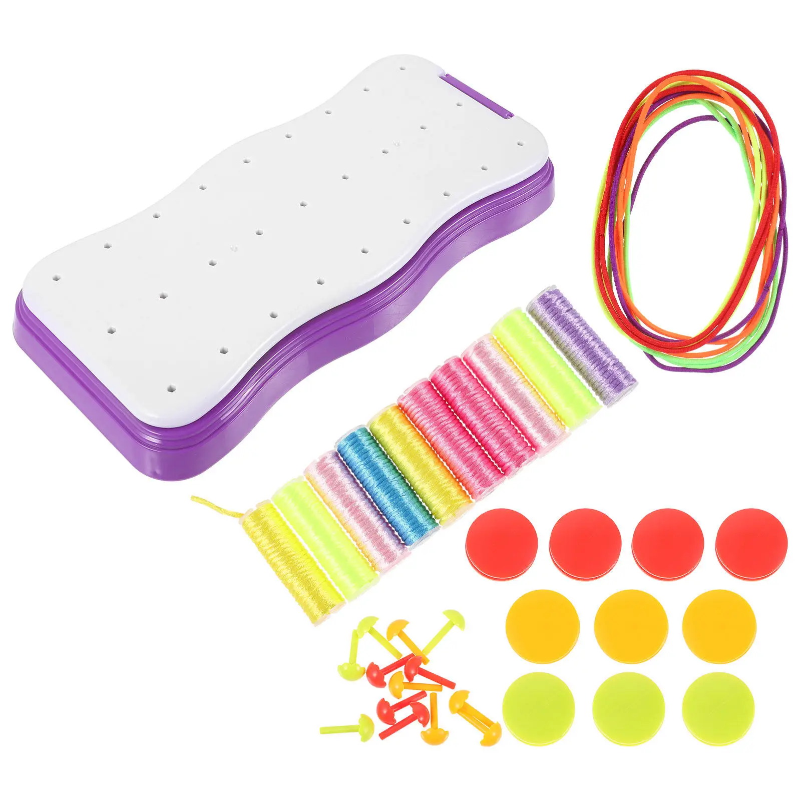 

1Set Professional Bracelet Weaving Frame Kit for DIY Lanyards Wristbands Rope Crafts Easy Beginner Tool for