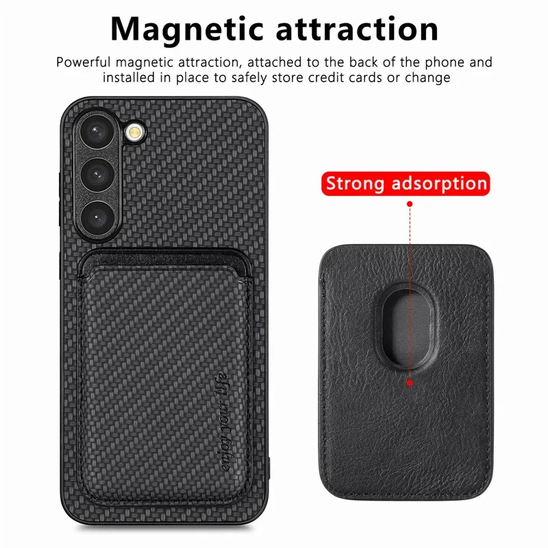 Magnetic Card Pocket Wallet Case For Samsung Galaxy S24 S23 Ultra S21 S20 FE S22 Plus Note 20 Ultra Matte Shockproof Phone Cover