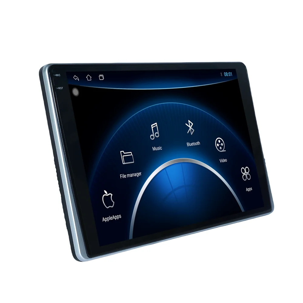 10,1 "HD 1280*800 Android 13 Auto Kopfstütze Monitor Tablet Für Rücksitz Multimedia Apple Carplay Umgebungs lichter BT SD HDMI-Eingang