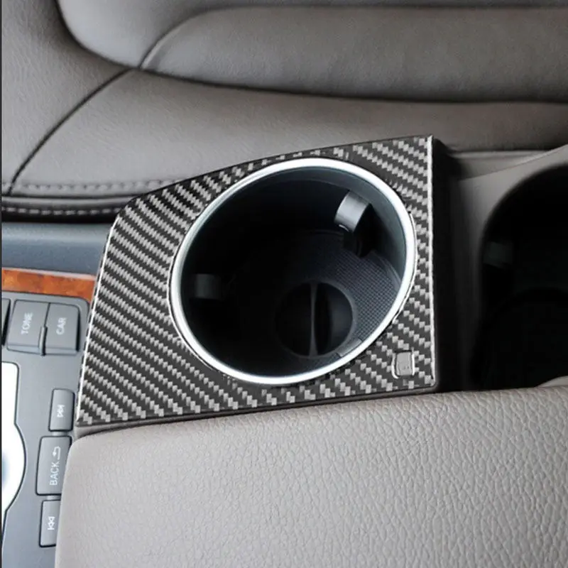 

Soft Carbon Fiber Car Center Water Cup Holder Trim Cover For Audi Q7 2007 2008 2009 2010 2011 2012 2013 2014 2015