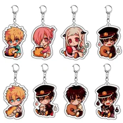 Hanako kun Anime Acrylic Keychain Yugi Amane Minamoto Kou Yashiro Nene Aoi Akane Cosplay Figure Pendant Bag Collection Keyring