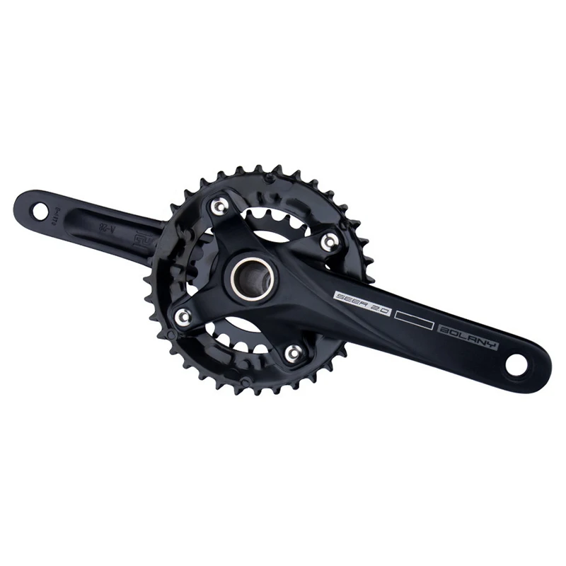 Fahrrad Kurbel 36T 22-36T 24-38T Bolany 104BCD Hohl Kurbel MTB Kurbel 170mm integrierte Kurbel Kettenblatt – Detail 5