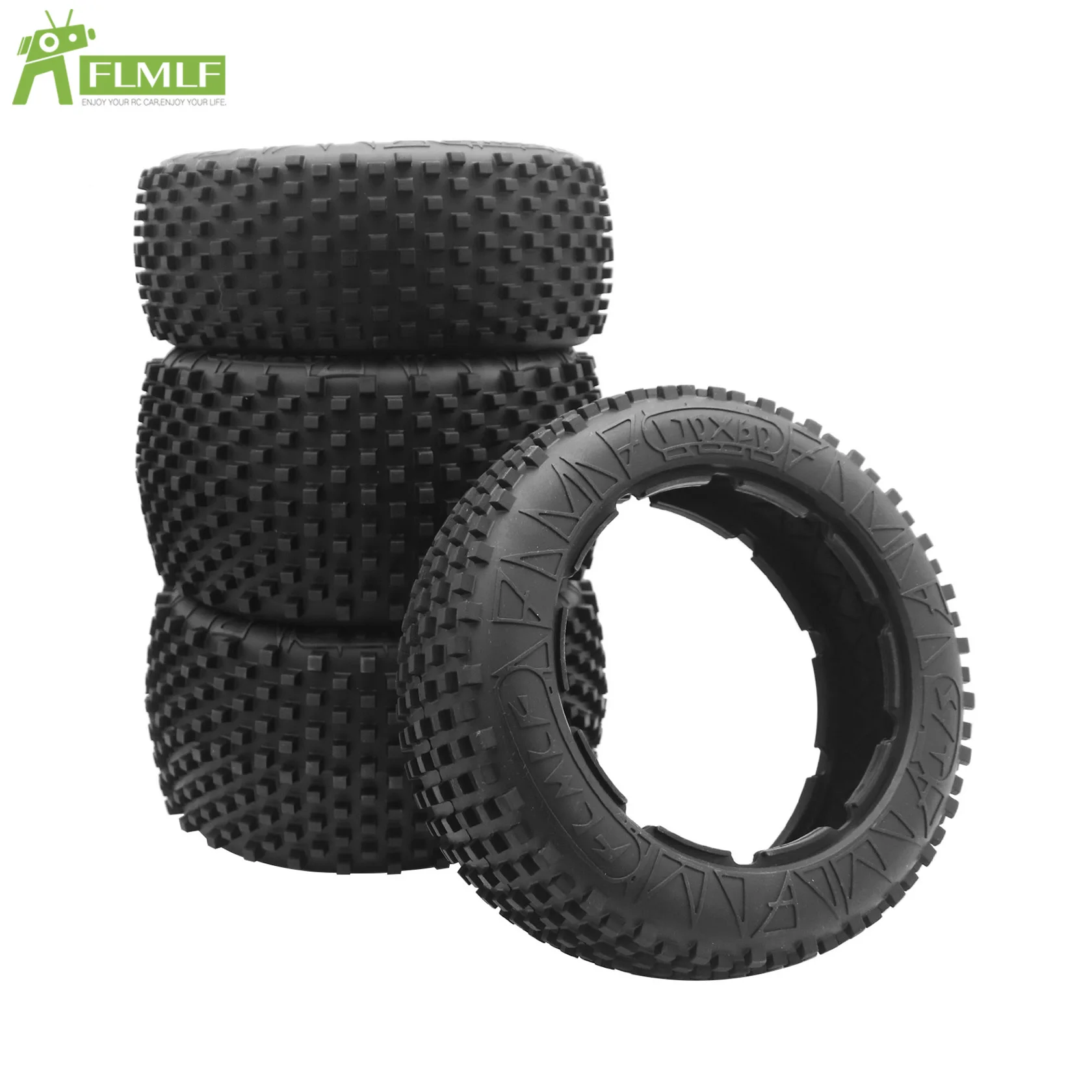 Super Wear-resistant Front or Rear Wheel Tire Skin or Inner Foam Set Fit for 1/5 HPI ROFUN BAHA ROVAN KM BAJA 5B Rc Car Parts