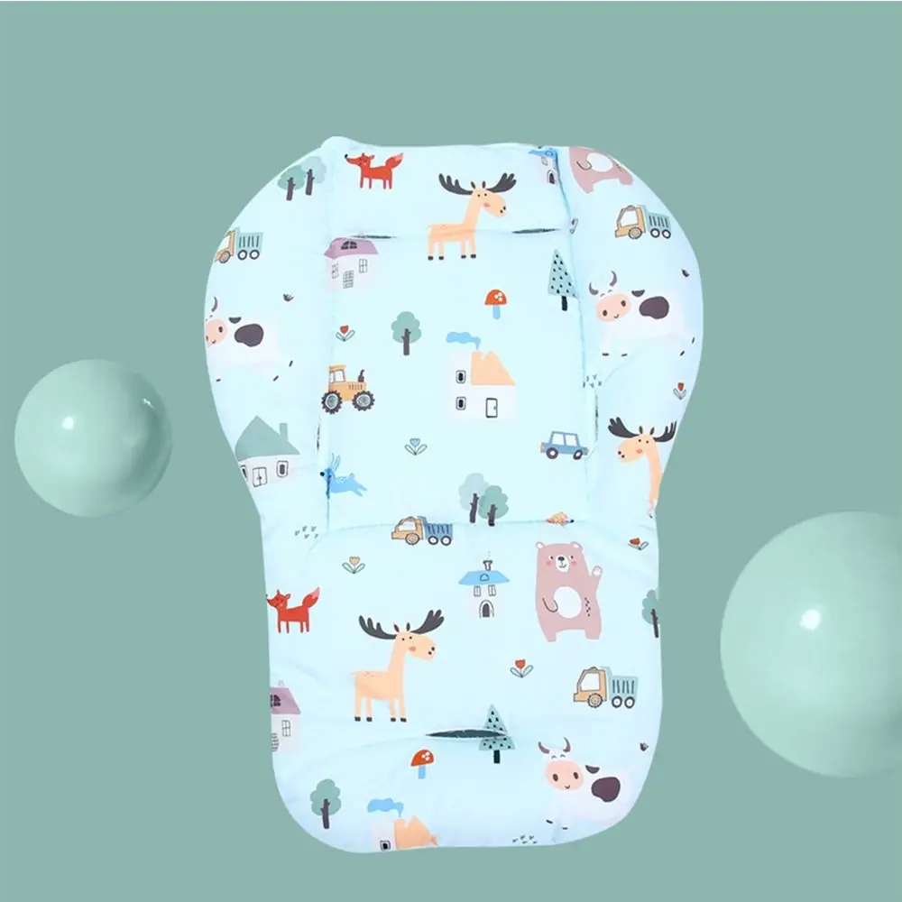 Cartoon Pattern Baby Stroller Cushion Stroller Accessories Seat Liner Pushchair Car Mat Car Seat Baby Seat Cushion
