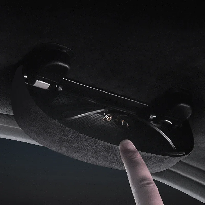 

For LiXiang L9 L8 ABS Alcantara Handle Ring Glasses Box Storage Glasses Case Interior Modification