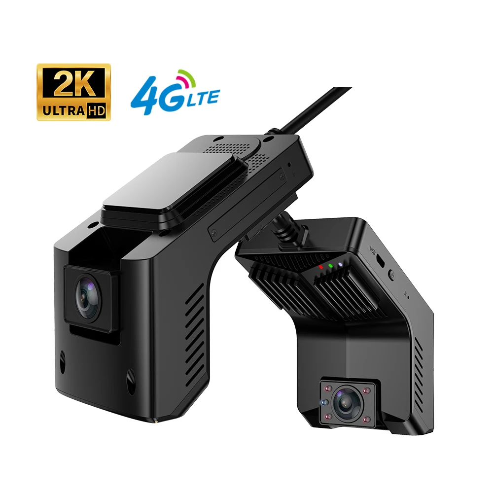 4G LTE Dual Lens Smart Cloud DVR Dash Cam Car Camera with Living Streaming Remote Monitor 24/7h Parking Monitor Driving Recorder