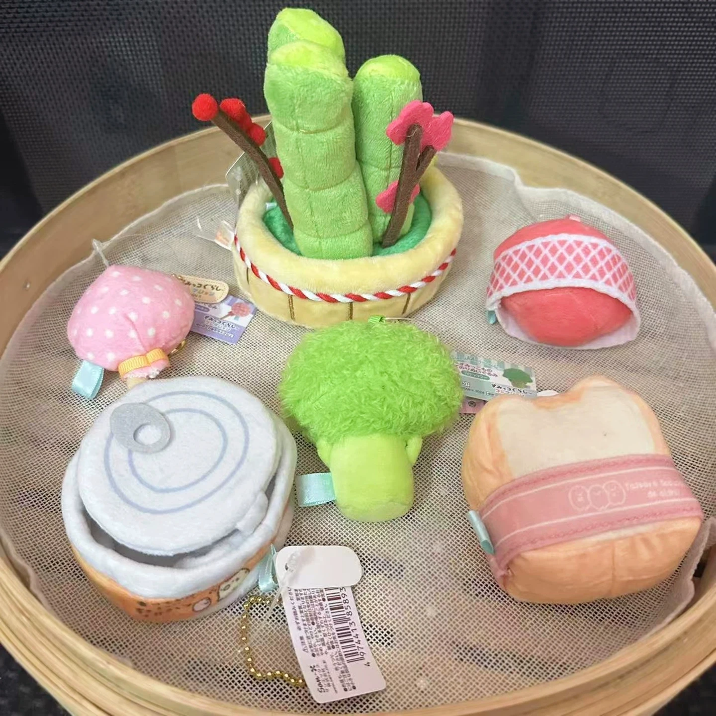 Niedlicher Sumikkogurashi Plüsch-Schlüsselanhänger, Topfpflanze, Gemüse, Kawaii, AppleToast, weich gefüllt, Brokkoli-Schlüsselanhänger, Zubehör, Geschenke – Detail 4