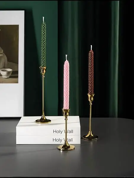 2pcs/lot Pointed candle,,beeswax,Honeycomb Candles,Prayer candles,20x2.2cm