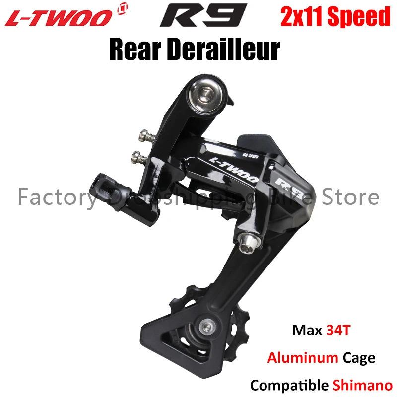 LTWOO R9 11V Speed Rear Derailleur For Road Bike Compatible Shimano R5800 R7000 Max Cassette 32T/30T Bicycle Parts