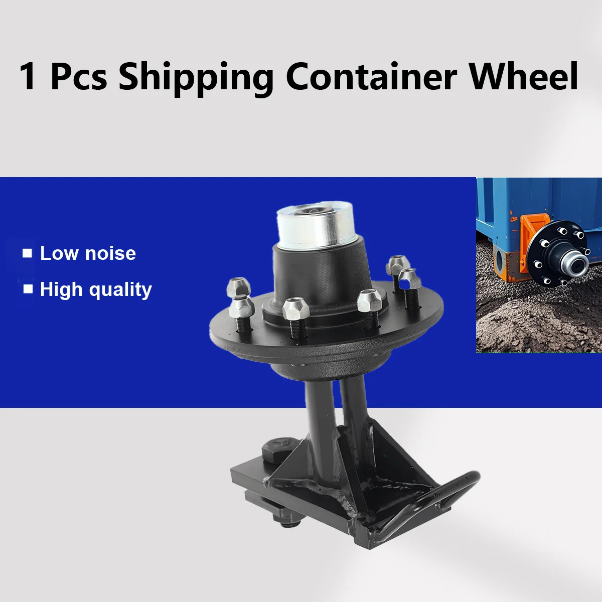 1 PCS Container Hub Tire Hub Matching Container Spindle Kit Container Bearing Seat Load 4000 Pounds For 20-foot and 40-foot Shipping Containers Transport Container Wheel Hub