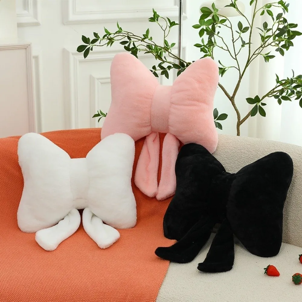 New 30/40cm Throw Pillow Cute Bow Soft Lumbar Pillow Soft Couch Cushion Couch