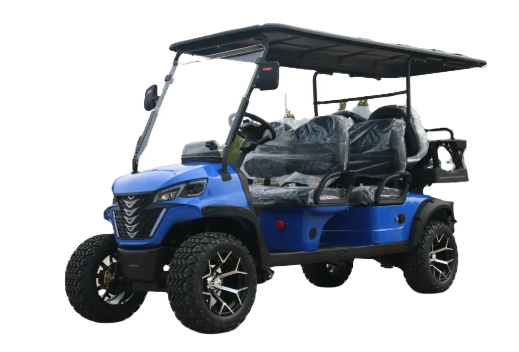 عربة جولف صغيرة عتيقة للسيارات والحافلات 6 مقاعد نادي كهربائي كلاسيكي سريع المقعد #6