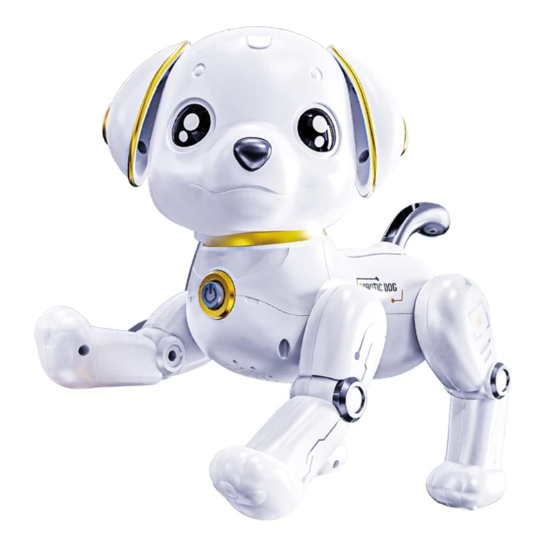 

Kids Robot Dog Toy Remote Control Pet Dog Toy Easy Operation Safe Entertainment Mechanical Toy for Toddler Education 15UB
