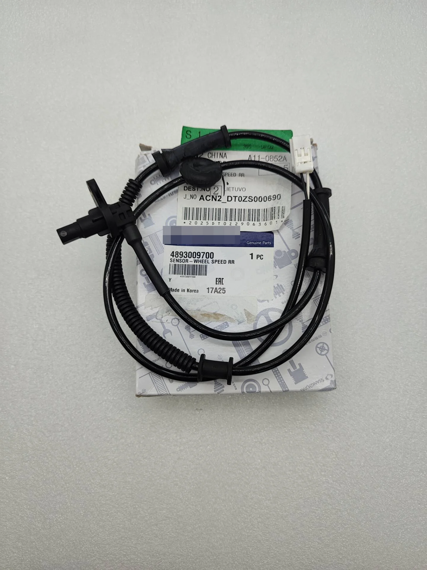 

Датчик скорости заднего колеса 4893009700 для Ssangyong REXTON, KYRON + ABS/ESP