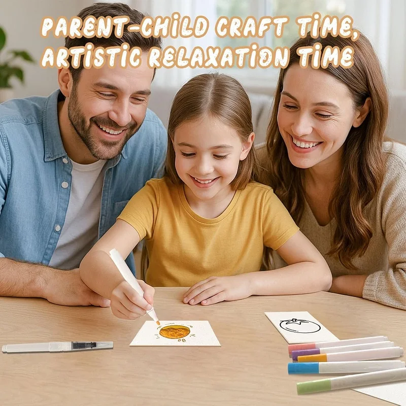 3D-Zeichenset mit magischer Leinwand und Schwammtextur für Kinder, DIY-Zeichnung, Kunst, Lernspielzeug, Bastelset, Schwamm-Leinwand, Bastelbrett, Handarbeits-Spielzeug – Detail 6