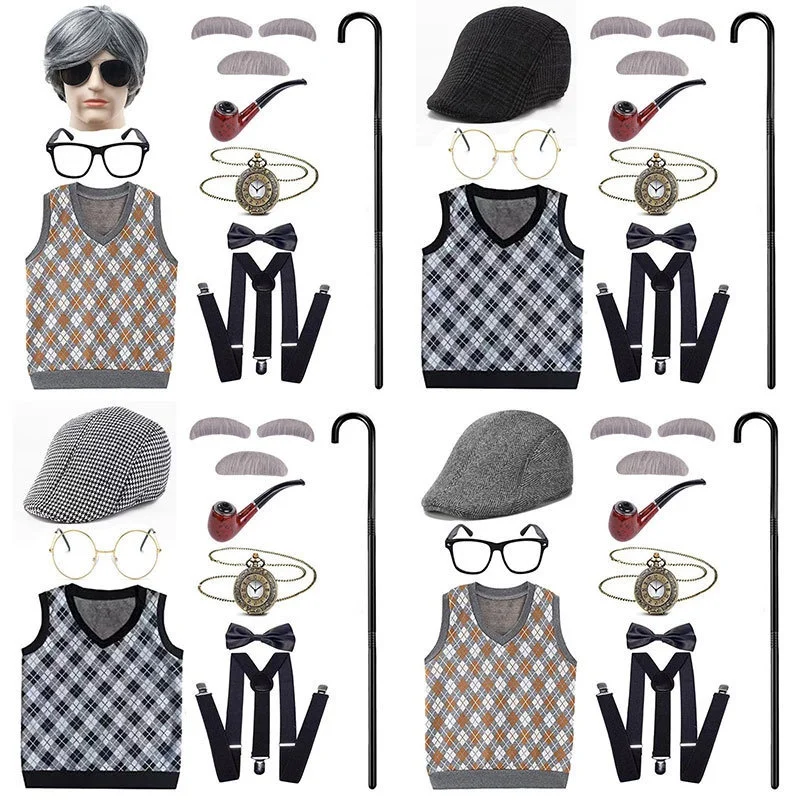 

Хэллоуин Ba-School Косплей andpa Man Jaet Par Пластиковая Трость Шляпа Костюм Набор Женский Этнический Сценический Костюм