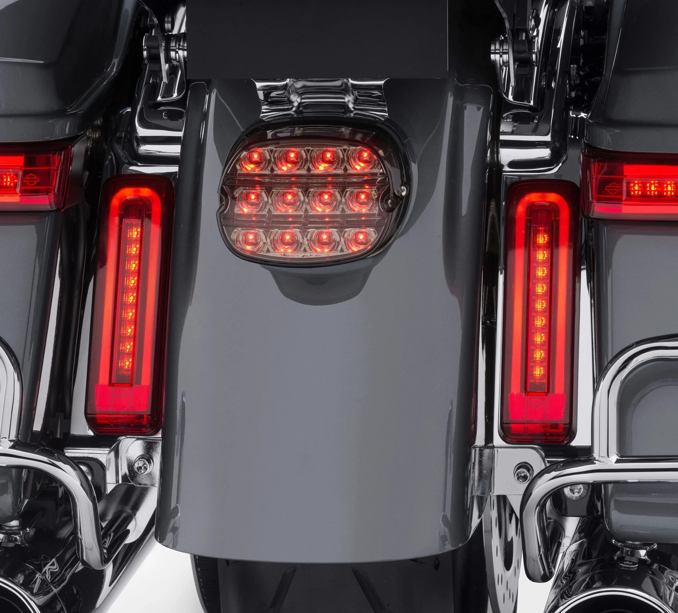 Clignotant arrière LED pour moto Harley Davidson Touring Street Road, remplissage de sacoche, feu arrière, foetal de Road King, FLHRSE, 2014-2023