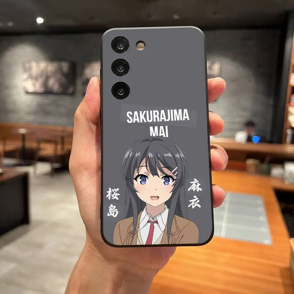 

Anime S-Sakurajima Mai Phone Case For Samsung Galaxy S25 S22 S23 S24 Ultra S21 S20 5G Protective Soft Silicone TPU Funda