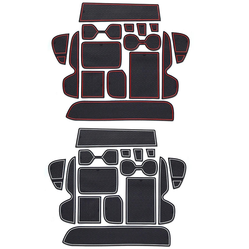 Car Interior Non-Slip Mat Door Groove Pad Gate Slot Cup Accessories For Toyota RAV4 XA50 2019 2020 2021 2022 2023 RAV 4 Hybrid