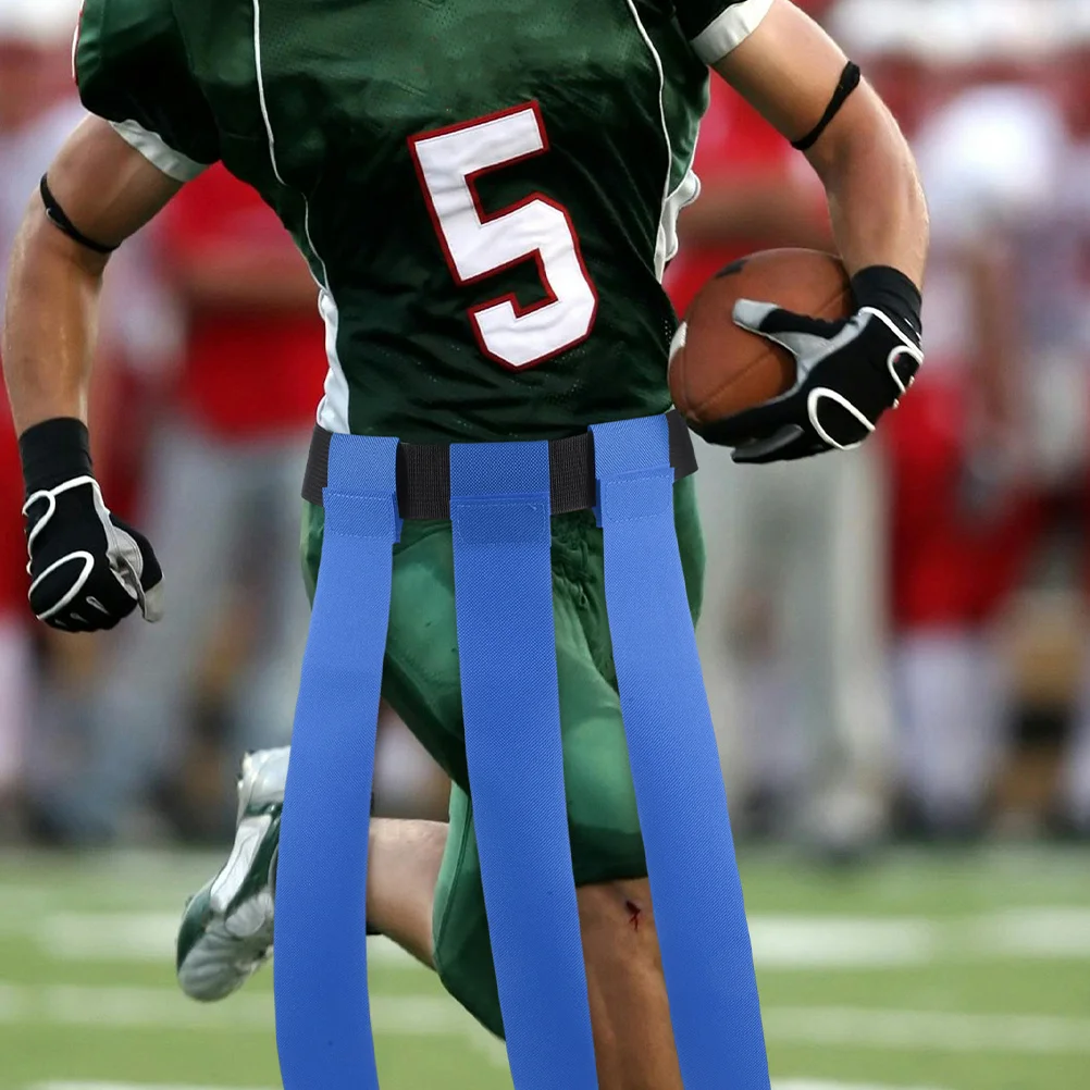 حزام علم كرة القدم قابل للتعديل من مادة PVC، حزام تدريب كرة قدم متين، علم منزلق، ملحقات ألعاب رياضية للمراهقين، خصر الرجبي